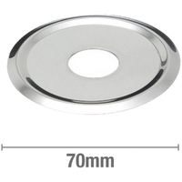 S/Steel Cover Plate 70mm O.D. Flat 1inch Copper