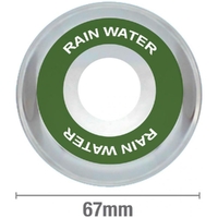 Rainwater White on Green Stainless Steel ½ BSP 10mm Rise