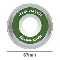 Rainwater White on Green Stainless Steel ½ BSP 10mm Rise