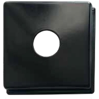 15mm BSP Square 10mm Rise Black ABS Plastic 70mm x 70mm