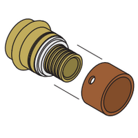DN20 X Pex DN20 Pn20 (Gas) Adaptor Pex Crimp