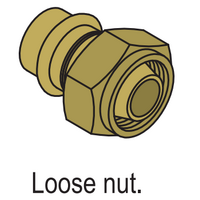 DN20 X 3/4" (Water) Flared Union Loose Nut - Socket 