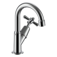 Dorset Cross Swivel Pillar Tap - 4 Star
 3/4 Turn - Chrome (Lf)
