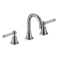 Dorset Lever Basin Set Swivel Spout - 4 Star 1/4 Turn - Chrome (Lf)