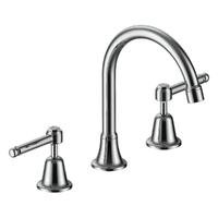 Dorset Lever Vanitee Sink Set - 4 Star 1/4 Turn - Chrome (Lf)
