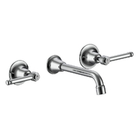 Dorset Lever Wall Spa Set 1/4 Turn - Chrome
