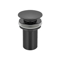 40mm X 75mm Dome Top Plug And Waste Pop-Up Basin Matte Black 