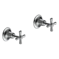 Dorset Cross Wall Stops Jumper Valve - Chrome (Lf)