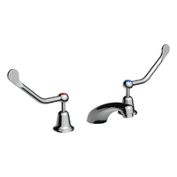 Easy Clean Basin Sets With 150Mm Flared Lever - Low Rise Spout - 4 Star  1/4 Turn Ceramic -  Chrome (Lf)
