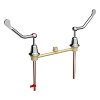 Easy Clean Hob Sink Sets With 150Mm Flared Lever - Less Spout  1/4 Turn Ceramic -  Chrome (Lf)