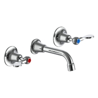 Easy Clean Flared Bath Sets 1/4 Turn - Chrome