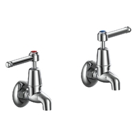 Easy Clean Lever Bib Cock Female - 4 Star 1/4 Turn Ceramic - Chrome (Lf)
