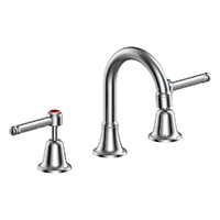 Easy Clean Lever Basin Set Fixed Spout - 4 Star 1/4 Turn - Chrome (Lf)