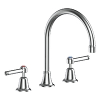 Easy Clean Lever Hob Spa Set 1/4 Turn - Chrome