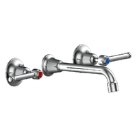 Easy Clean Lever Wall Spa Set 1/4 Turn - Chrome