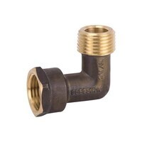 15FI X 18MI Extended 65 Elbow FI Lugged Brass 