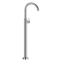 Evolve Gooseneck Floor Mount Bath Filler  Chrome
