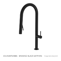 Evolve Vertical Pull Out Spray Mixer Brushed Black Sapphire (Lf)