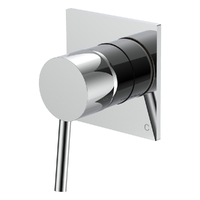 Evolve Wall Mixer - Solid Square Plate Chrome (Lf)