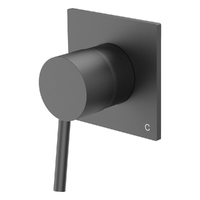 Evolve Wall Mixer - Solid Square Plate Gunmetal (Lf)