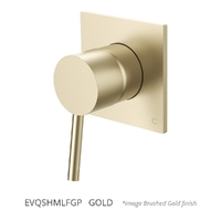 Evolve Wall Mixer - Solid Square Plate Gold (Lf)