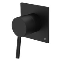 Evolve Wall Mixer - Solid Square Plate Matt Black (Lf)