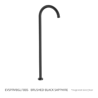 Evolve Gooseneck Floor Mount Spout Brushed Black Sapphire (Lf)