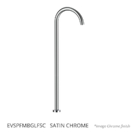 Evolve Gooseneck Floor Mount Spout Satin Chrome (Lf)