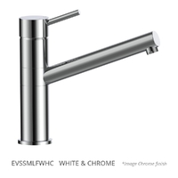 Evolve Sink Mixer - 4 Star  White &amp; Chrome (Lf)