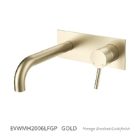 Evolve Horizontal Wall Set - Basin/Sink - 200Mm Outlet 6 Star Gold (Lf)