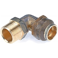 LF 15mm FL x 15mm MI MALE FLARED ELBOW (1/2" FL x 1/2" MI)