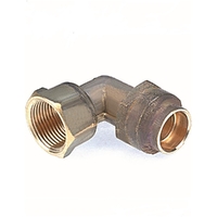 LF 15mm FL x 20mm FI REDUCING FEMALE FLARED ELBOW (1/2" FL x 3/4" FI)
