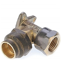 LF 20mm FL x 15mm FI #15BP REDUCING FEMALE FLARED ELBOW LUGGED (3/4" FL x 1/2" FI)