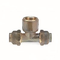 20mm FL X 20mm FL X 20mm FI Female Flared Tee (3/4" FL X 3/4" FL X 3/4" FI)