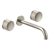 Flute Bath Set - 1/4 Turn Ceramic - Brushed Nickel