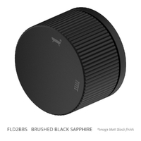 Flute Two Way Diverter - Brushed Black Sapphire