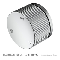 Flute Three Way Diverter - Brushed Chrome Trim Kit