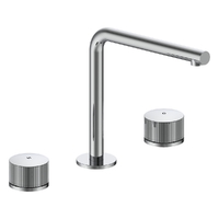 Hob Sink Set With Right Angle Spout To Suit S/Steel Sink - 1/4 Turn Ceramic - 4 Star - Chrome (Lf)