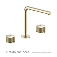 Hob Sink Set With Right Angle Spout To Suit S/Steel Sink - 1/4 Turn Ceramic - 4 Star - Gold (Lf)