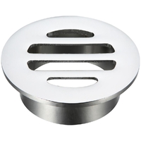 50mm Round FLoor Grate FIxed C/P  6061015