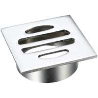 50mm Square FLoor Grate FIxed C/P  6061048