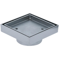 80mm Chrome Plated Deluxe Tile Insert Grate