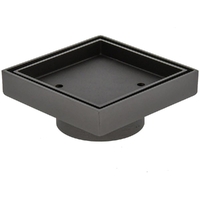 100mm Gun Metal Deluxe Tile Insert Grate