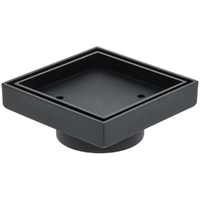 100mm Matte Black Deluxe Tile Insert Grate