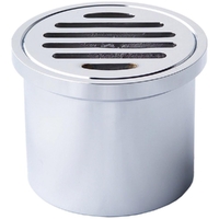 Floor Grate Leak Control Round Chrome Plated 80MM