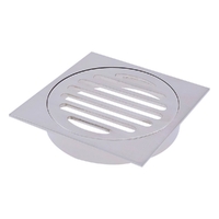 Floor Grate Square 100MM Brushed Gold