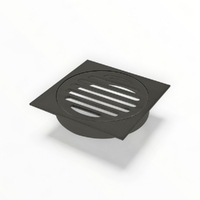 Floor Grate Square Gun Metal 100mm