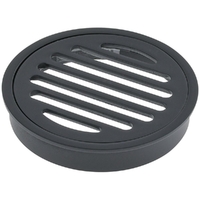 Floor Grate Round Matte Black 80MM