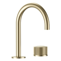 Flute Progressive Hob Basin Set - Gooseneck Spout - 4 Star - Brushed Gold (Lf)