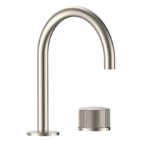 Flute Progressive Hob Basin Set - Gooseneck Spout - 4 Star - Brushed Nickel (Lf)